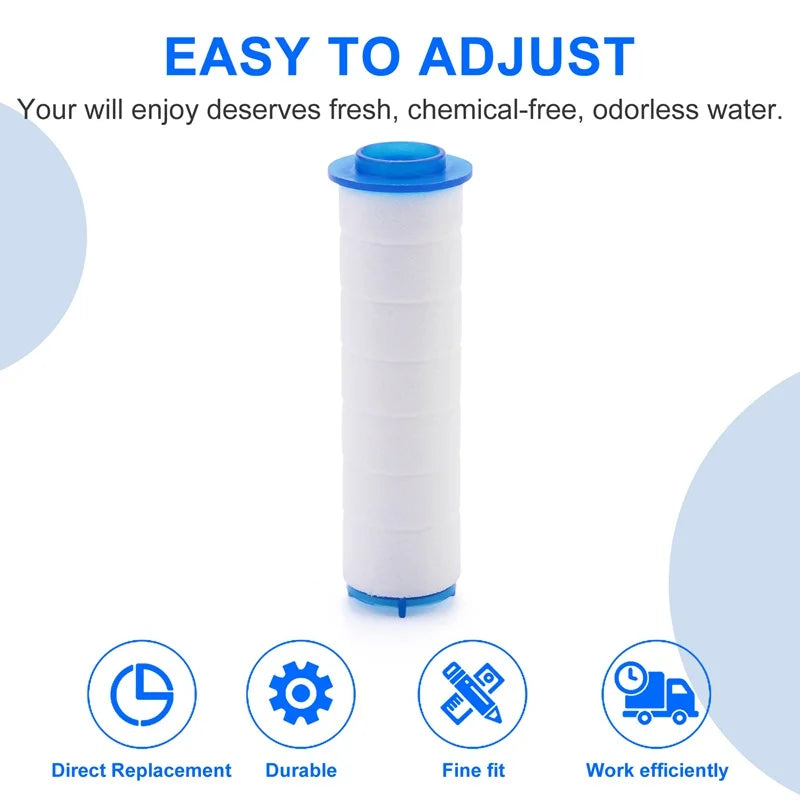 10Pcs Shower Head Filter Replacements - Remove Chlorine - Fluoride - Hard Water for Healthier Skin & Hair