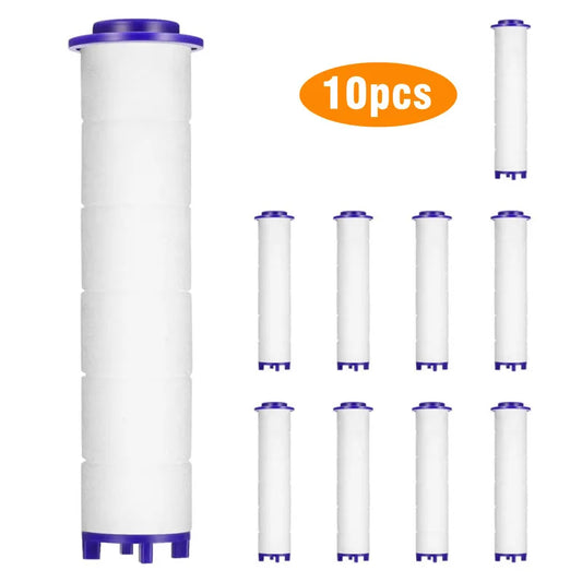 10Pcs Shower Head Filter Replacements - Remove Chlorine - Fluoride - Hard Water for Healthier Skin & Hair